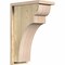 Ekena Millwork Yorktown Rough Sawn Corbel w/Backplate, Douglas Fir, 8"W x 14"D x 22"H COR08X14X22YOR01RDF - alternate 1